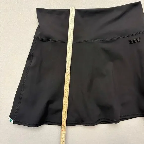 Fore All Black George Mini Golf Skirt Skort Performance Activewear Stretch M - Picture 11 of 12
